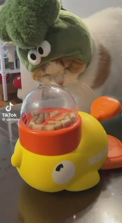 Pet Feeder | Interactive Pet Feeder Toy | Automatic Rotate Dog Food Dispenser